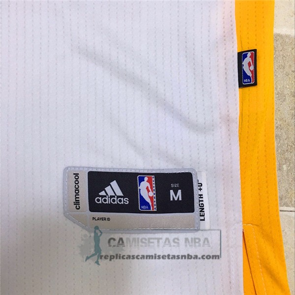 Camiseta Autentico Manga Corta Warriors Curry Blanco